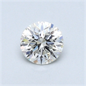 0.46 quilates, Redondo Diamante , Color H, claridad SI1 y certificado por GIA