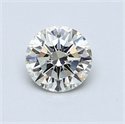 0.70 Carats, Round Diamond with Good Cut, K Color, VVS2 Clarity and Certified by GIA