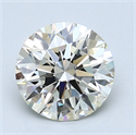 1.69 Carats, Round Diamond with Excellent Cut, K Color, VS1 Clarity and Certified by GIA