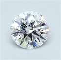 0.90 Carats, Round Diamond with Excellent Cut, E Color, SI1 Clarity and Certified by GIA