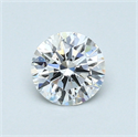 0.54 quilates, Redondo Diamante , Color D, claridad SI1 y certificado por GIA