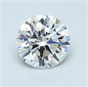 0.84 Carats, Round Diamond with Excellent Cut, D Color, SI1 Clarity and Certified by GIA