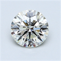 1.05 Carats, Round Diamond with Excellent Cut, H Color, VVS2 Clarity and Certified by EGL