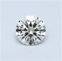 0.38 quilates, Redondo Diamante , Color H, claridad VS1 y certificado por EGL