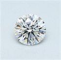 0.53 Carats, Round Diamond with Very Good Cut, D Color, VS2 Clarity and Certified by GIA