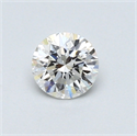 0.42 Carats, Round Diamond with Very Good Cut, G Color, VVS2 Clarity and Certified by GIA