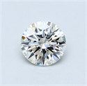 0.58 Carats, Round Diamond with Excellent Cut, G Color, VS1 Clarity and Certified by GIA
