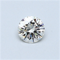 0.38 quilates, Redondo Diamante , Color F, claridad VS1 y certificado por EGL
