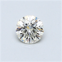 0.42 Carats, Round Diamond with Excellent Cut, H Color, VS1 Clarity and Certified by EGL