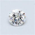 0.50 Carats, Round Diamond with Excellent Cut, F Color, VS2 Clarity and Certified by GIA