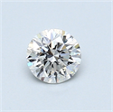 0.51 Carats, Round Diamond with Very Good Cut, D Color, VS2 Clarity and Certified by GIA