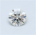 0.52 Carats, Round Diamond with Excellent Cut, G Color, VS2 Clarity and Certified by GIA