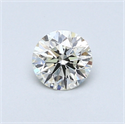 0.39 Carats, Round Diamond with Excellent Cut, H Color, VS1 Clarity and Certified by EGL