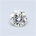 0.37 Carats, Round Diamond with Excellent Cut, F Color, VS1 Clarity and Certified by EGL