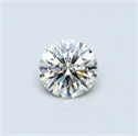 0.34 Carats, Round Diamond with Excellent Cut, G Color, VS1 Clarity and Certified by EGL