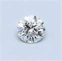0.42 Carats, Round Diamond with Very Good Cut, F Color, SI1 Clarity and Certified by GIA