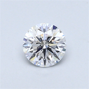 Picture of 0.42 Carats, Round Diamond with Very Good Cut, D Color, SI1 Clarity and Certified by GIA