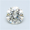 0.71 Carats, Round Diamond with Excellent Cut, I Color, VVS1 Clarity and Certified by EGL