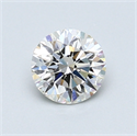 0.71 Carats, Round Diamond with Excellent Cut, H Color, VVS1 Clarity and Certified by GIA