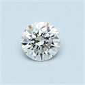 0.44 Carats, Round Diamond with Very Good Cut, D Color, SI1 Clarity and Certified by GIA