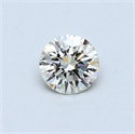 0.39 quilates, Redondo Diamante , Color H, claridad VS1 y certificado por EGL