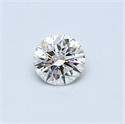 0.30 Carats, Round Diamond with Excellent Cut, F Color, VS1 Clarity and Certified by EGL