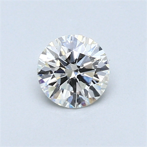 Picture of 0.42 Carats, Round Diamond with Excellent Cut, H Color, SI1 Clarity and Certified by GIA