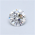 0.40 Carats, Round Diamond with Excellent Cut, D Color, SI1 Clarity and Certified by GIA