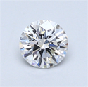 0.60 quilates, Redondo Diamante , Color D, claridad SI1 y certificado por GIA