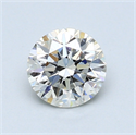 0.89 quilates, Redondo Diamante , Color I, claridad SI1 y certificado por GIA