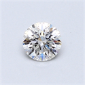0.43 Carats, Round Diamond with Very Good Cut, H Color, VS1 Clarity and Certified by GIA