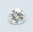 0.44 quilates, Redondo Diamante , Color H, claridad SI1 y certificado por GIA