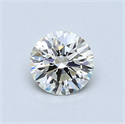 0.59 Carats, Round Diamond with Excellent Cut, I Color, SI1 Clarity and Certified by GIA