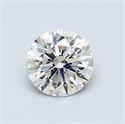 0.71 Carats, Round Diamond with Very Good Cut, D Color, SI2 Clarity and Certified by GIA