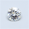 0.50 Carats, Round Diamond with Excellent Cut, G Color, VVS2 Clarity and Certified by GIA