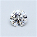 0.44 Carats, Round Diamond with Excellent Cut, D Color, VVS1 Clarity and Certified by GIA