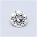 0.40 Carats, Round Diamond with Excellent Cut, H Color, VVS1 Clarity and Certified by GIA