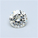 0.35 quilates, Redondo Diamante , Color I, claridad VS2 y certificado por EGL