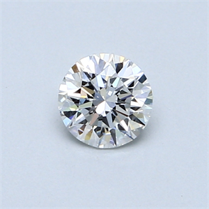 Picture of 0.42 Carats, Round Diamond with Very Good Cut, E Color, VVS2 Clarity and Certified by GIA