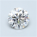 0.90 Carats, Round Diamond with Very Good Cut, E Color, VS2 Clarity and Certified by GIA
