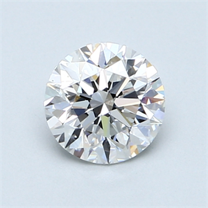 Picture of 0.90 Carats, Round Diamond with Very Good Cut, E Color, VS2 Clarity and Certified by GIA