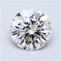 1.37 Carats, Round Diamond with Excellent Cut, D Color, VS2 Clarity and Certified by GIA