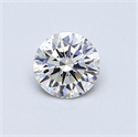 0.50 Carats, Round Diamond with Very Good Cut, E Color, VS2 Clarity and Certified by GIA