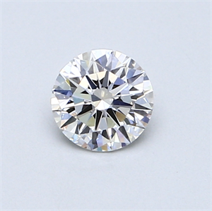 Picture of 0.50 Carats, Round Diamond with Very Good Cut, E Color, VS2 Clarity and Certified by GIA