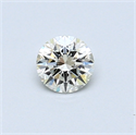 0.32 Carats, Round Diamond with Excellent Cut, G Color, VVS1 Clarity and Certified by EGL