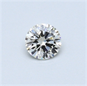0.30 Carats, Round Diamond with Excellent Cut, G Color, VS2 Clarity and Certified by EGL