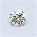 0.42 quilates, Redondo Diamante , Color I, claridad VVS1 y certificado por EGL