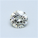 0.43 Carats, Round Diamond with Excellent Cut, I Color, VS1 Clarity and Certified by EGL