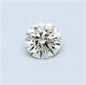 0.36 quilates, Redondo Diamante , Color H, claridad VS1 y certificado por EGL