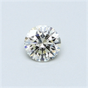 0.30 Carats, Round Diamond with Excellent Cut, H Color, VVS2 Clarity and Certified by EGL